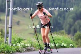 15.08.2024, Ulrichen, Switzerland (SUI): Katherine Sauerbrey (GER) - Cross-Country summer training, Ulrichen (SUI). www.nordicfocus.com. © Manzoni/NordicFocus. Every downloaded picture is fee-liable.