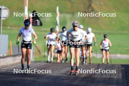 14.08.2024, Ulrichen, Switzerland (SUI): Katharina Hennig (GER), Victoria Carl (GER), (l-r) - Cross-Country summer training, Ulrichen (SUI). www.nordicfocus.com. © Manzoni/NordicFocus. Every downloaded picture is fee-liable.