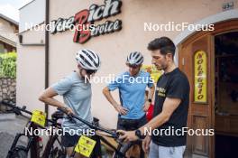 09.07.2024, Lavaze, Italy (ITA): Nadine Faehndrich (SUI), Cyril Faehndrich (SUI), (l-r)  - Cross-Country summer training, Lavaze (ITA). www.nordicfocus.com. © Vanzetta/NordicFocus. Every downloaded picture is fee-liable.