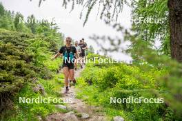 19.06.2024, Tignes, France (FRA): Mélissa Gal (FRA) - Cross-Country summer training, Tignes (FRA). www.nordicfocus.com. © Authamayou/NordicFocus. Every downloaded picture is fee-liable.