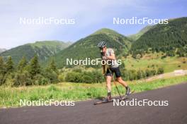 15.08.2024, Ulrichen, Switzerland (SUI): Lucas Boegl (GER) - Cross-Country summer training, Ulrichen (SUI). www.nordicfocus.com. © Manzoni/NordicFocus. Every downloaded picture is fee-liable.