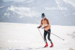 19.06.2024, Tignes, France (FRA): Maelle Veyre (FRA) - Cross-Country summer training, Tignes (FRA). www.nordicfocus.com. © Authamayou/NordicFocus. Every downloaded picture is fee-liable.