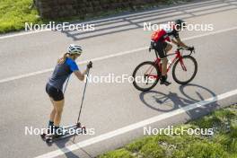 10.07.2024, Lavaze, Italy (ITA): Nadine Faehndrich (SUI) - Cross-Country summer training, Lavaze (ITA). www.nordicfocus.com. © Vanzetta/NordicFocus. Every downloaded picture is fee-liable.