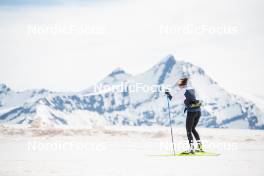 18.06.2024, Tignes, France (FRA): Léna Quintin (FRA) - Cross-Country summer training, Tignes (FRA). www.nordicfocus.com. © Authamayou/NordicFocus. Every downloaded picture is fee-liable.