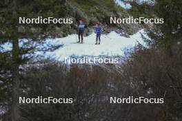 07.11.2024, Davos, Switzerland (SUI): Desiree Steiner (SUI), Pierrick Cottier (SUI), (l-r) - Cross-Country training, snowfarming track, Davos (SUI). www.nordicfocus.com. © Manzoni/NordicFocus. Every downloaded picture is fee-liable.