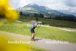 09.07.2024, Lavaze, Italy (ITA): Cyril Faehndrich (SUI) - Cross-Country summer training, Lavaze (ITA). www.nordicfocus.com. © Vanzetta/NordicFocus. Every downloaded picture is fee-liable.