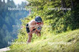 08.08.2024, Lavaze, Italy (ITA): Lucas Boegl (GER) - Cross-Country summer training, Lavaze (ITA). www.nordicfocus.com. © Vanzetta/NordicFocus. Every downloaded picture is fee-liable.