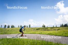 09.07.2024, Lavaze, Italy (ITA): Cyril Faehndrich (SUI) - Cross-Country summer training, Lavaze (ITA). www.nordicfocus.com. © Vanzetta/NordicFocus. Every downloaded picture is fee-liable.