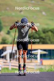 15.08.2024, Ulrichen, Switzerland (SUI): Lucas Boegl (GER) - Cross-Country summer training, Ulrichen (SUI). www.nordicfocus.com. © Manzoni/NordicFocus. Every downloaded picture is fee-liable.