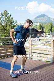 09.07.2024, Lavaze, Italy (ITA): Cyril Faehndrich (SUI) - Cross-Country summer training, Lavaze (ITA). www.nordicfocus.com. © Vanzetta/NordicFocus. Every downloaded picture is fee-liable.