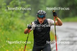 21.06.2024, Les Diablerets, Switzerland (SUI): Valerio Grond (SUI) - Cross-Country summer training, Les Diablerets (SUI). www.nordicfocus.com. © Manzoni/NordicFocus. Every downloaded picture is fee-liable.