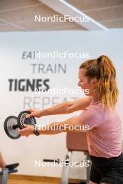 18.06.2024, Tignes, France (FRA): Mélissa Gal (FRA) - Cross-Country summer training, Tignes (FRA). www.nordicfocus.com. © Authamayou/NordicFocus. Every downloaded picture is fee-liable.