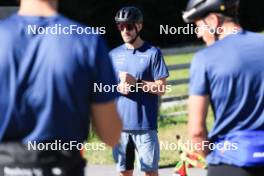 06.08.2024, Lenzerheide, Switzerland (SUI): Erik Braten Guidon (NOR), coach Team Switzerland - Cross-Country summer training, Lenzerheide (SUI). www.nordicfocus.com. © Manzoni/NordicFocus. Every downloaded picture is fee-liable.