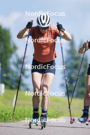 09.07.2024, Lavaze, Italy (ITA): Nadine Faehndrich (SUI) - Cross-Country summer training, Lavaze (ITA). www.nordicfocus.com. © Vanzetta/NordicFocus. Every downloaded picture is fee-liable.