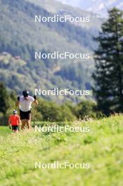 15.08.2024, Ulrichen, Switzerland (SUI): Undefined German Team B athlete competes - Cross-Country summer training, Ulrichen (SUI). www.nordicfocus.com. © Manzoni/NordicFocus. Every downloaded picture is fee-liable.