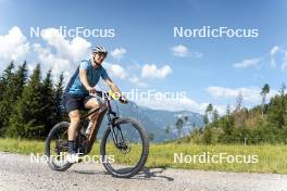 09.07.2024, Lavaze, Italy (ITA): Cyril Faehndrich (SUI) - Cross-Country summer training, Lavaze (ITA). www.nordicfocus.com. © Vanzetta/NordicFocus. Every downloaded picture is fee-liable.