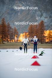 05.11.2024, Bessans, France (FRA): Richard Jouve (FRA), Mathis Desloges (FRA), (l-r) - Cross-Country summer training, Bessans (FRA). www.nordicfocus.com. © Authamayou/NordicFocus. Every downloaded picture is fee-liable.