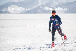 19.06.2024, Tignes, France (FRA): Mélissa Gal (FRA) - Cross-Country summer training, Tignes (FRA). www.nordicfocus.com. © Authamayou/NordicFocus. Every downloaded picture is fee-liable.