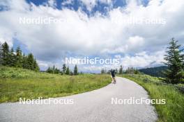 09.07.2024, Lavaze, Italy (ITA): Cyril Faehndrich (SUI) - Cross-Country summer training, Lavaze (ITA). www.nordicfocus.com. © Vanzetta/NordicFocus. Every downloaded picture is fee-liable.