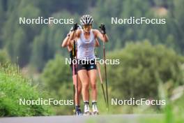 15.08.2024, Ulrichen, Switzerland (SUI): Lena Keck (GER) - Cross-Country summer training, Ulrichen (SUI). www.nordicfocus.com. © Manzoni/NordicFocus. Every downloaded picture is fee-liable.