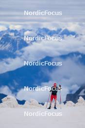 22.06.2024, Les Diablerets, Switzerland (SUI): Antonin Savary (SUI) - Cross-Country summer training on the Glacier 3000, Les Diablerets (SUI). www.nordicfocus.com. © Manzoni/NordicFocus. Every downloaded picture is fee-liable.