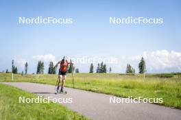 09.07.2024, Lavaze, Italy (ITA): Nadine Faehndrich (SUI) - Cross-Country summer training, Lavaze (ITA). www.nordicfocus.com. © Vanzetta/NordicFocus. Every downloaded picture is fee-liable.