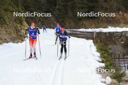 06.11.2024, Davos, Switzerland (SUI): Lydia Hiernickel (SUI), Giuliana Werro (SUI), (l-r) - Cross-Country training, snowfarming track, Davos (SUI). www.nordicfocus.com. © Manzoni/NordicFocus. Every downloaded picture is fee-liable.