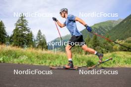 15.08.2024, Ulrichen, Switzerland (SUI): Jan-Friedrich Doerks (GER) - Cross-Country summer training, Ulrichen (SUI). www.nordicfocus.com. © Manzoni/NordicFocus. Every downloaded picture is fee-liable.