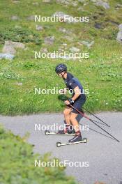 07.08.2024, Lenzerheide, Switzerland (SUI): Nicola Wigger (SUI) - Cross-Country summer training, Lenzerheide (SUI). www.nordicfocus.com. © Manzoni/NordicFocus. Every downloaded picture is fee-liable.