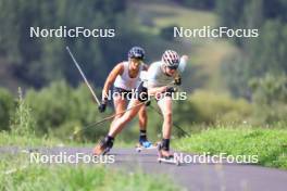 15.08.2024, Ulrichen, Switzerland (SUI): Victoria Carl (GER) - Cross-Country summer training, Ulrichen (SUI). www.nordicfocus.com. © Manzoni/NordicFocus. Every downloaded picture is fee-liable.