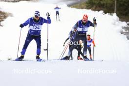 06.11.2024, Davos, Switzerland (SUI): Erwan Kaeser (SUI), Antonin Savary (SUI), (l-r) - Cross-Country training, snowfarming track, Davos (SUI). www.nordicfocus.com. © Manzoni/NordicFocus. Every downloaded picture is fee-liable.