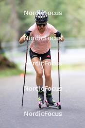 15.08.2024, Ulrichen, Switzerland (SUI): Katherine Sauerbrey (GER) - Cross-Country summer training, Ulrichen (SUI). www.nordicfocus.com. © Manzoni/NordicFocus. Every downloaded picture is fee-liable.