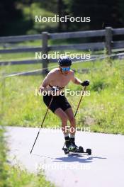 18.07.2024, Lenzerheide, Switzerland (SUI): Candide Pralong (SUI) - Cross-Country summer training, Lenzerheide (SUI). www.nordicfocus.com. © Manzoni/NordicFocus. Every downloaded picture is fee-liable.