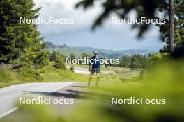 09.07.2024, Lavaze, Italy (ITA): Cyril Faehndrich (SUI) - Cross-Country summer training, Lavaze (ITA). www.nordicfocus.com. © Vanzetta/NordicFocus. Every downloaded picture is fee-liable.