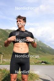 07.08.2024, Lenzerheide, Switzerland (SUI): Valerio Grond (SUI) - Cross-Country summer training, Lenzerheide (SUI). www.nordicfocus.com. © Manzoni/NordicFocus. Every downloaded picture is fee-liable.