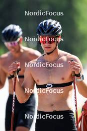 06.08.2024, Lenzerheide, Switzerland (SUI): Nicola Wigger (SUI) - Cross-Country summer training, Lenzerheide (SUI). www.nordicfocus.com. © Manzoni/NordicFocus. Every downloaded picture is fee-liable.