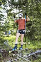 09.07.2024, Lavaze, Italy (ITA): Nadine Faehndrich (SUI) - Cross-Country summer training, Lavaze (ITA). www.nordicfocus.com. © Vanzetta/NordicFocus. Every downloaded picture is fee-liable.