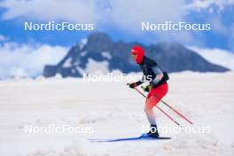 22.06.2024, Les Diablerets, Switzerland (SUI): Antonin Savary (SUI) - Cross-Country summer training on the Glacier 3000, Les Diablerets (SUI). www.nordicfocus.com. © Manzoni/NordicFocus. Every downloaded picture is fee-liable.