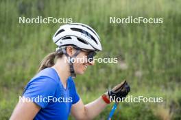 10.07.2024, Lavaze, Italy (ITA): Nadine Faehndrich (SUI) - Cross-Country summer training, Lavaze (ITA). www.nordicfocus.com. © Vanzetta/NordicFocus. Every downloaded picture is fee-liable.