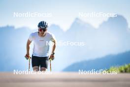 08.08.2024, Lavaze, Italy (ITA): Lucas Boegl (GER) - Cross-Country summer training, Lavaze (ITA). www.nordicfocus.com. © Vanzetta/NordicFocus. Every downloaded picture is fee-liable.