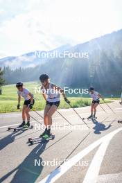 14.08.2024, Ulrichen, Switzerland (SUI): Katherine Sauerbrey (GER), Lisa Lohmann (GER), (l-r) - Cross-Country summer training, Ulrichen (SUI). www.nordicfocus.com. © Manzoni/NordicFocus. Every downloaded picture is fee-liable.