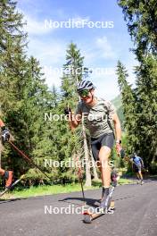 15.08.2024, Ulrichen, Switzerland (SUI): Lucas Boegl (GER) - Cross-Country summer training, Ulrichen (SUI). www.nordicfocus.com. © Manzoni/NordicFocus. Every downloaded picture is fee-liable.