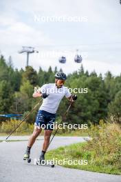 21.09.2024, Font-Romeu, France (FRA): Richard Jouve (FRA) - Cross-Country summer training, Font-Romeu (FRA). www.nordicfocus.com. © Authamayou/NordicFocus. Every downloaded picture is fee-liable.