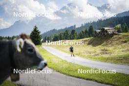 09.07.2024, Lavaze, Italy (ITA): Cyril Faehndrich (SUI) - Cross-Country summer training, Lavaze (ITA). www.nordicfocus.com. © Vanzetta/NordicFocus. Every downloaded picture is fee-liable.