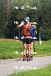 10.07.2024, Lavaze, Italy (ITA): Cyril Faehndrich (SUI) - Cross-Country summer training, Lavaze (ITA). www.nordicfocus.com. © Vanzetta/NordicFocus. Every downloaded picture is fee-liable.