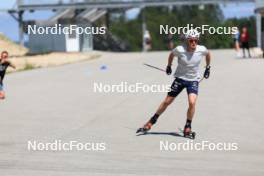 23.07.2024, Premanon, France (FRA): Mathis Desloges (FRA) - Cross-Country summer training, Premanon (FRA). www.nordicfocus.com. © Manzoni/NordicFocus. Every downloaded picture is fee-liable.