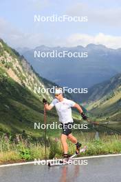 14.08.2024, Ulrichen, Switzerland (SUI): Jan-Friedrich Doerks (GER) - Cross-Country summer training, Ulrichen (SUI). www.nordicfocus.com. © Manzoni/NordicFocus. Every downloaded picture is fee-liable.