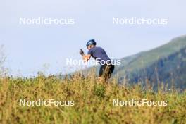 15.08.2024, Ulrichen, Switzerland (SUI): Anian Sossau (GER) - Cross-Country summer training, Ulrichen (SUI). www.nordicfocus.com. © Manzoni/NordicFocus. Every downloaded picture is fee-liable.