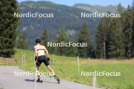 18.07.2024, Lenzerheide, Switzerland (SUI): Candide Pralong (SUI) - Cross-Country summer training, Lenzerheide (SUI). www.nordicfocus.com. © Manzoni/NordicFocus. Every downloaded picture is fee-liable.