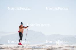 19.06.2024, Tignes, France (FRA): Maelle Veyre (FRA) - Cross-Country summer training, Tignes (FRA). www.nordicfocus.com. © Authamayou/NordicFocus. Every downloaded picture is fee-liable.